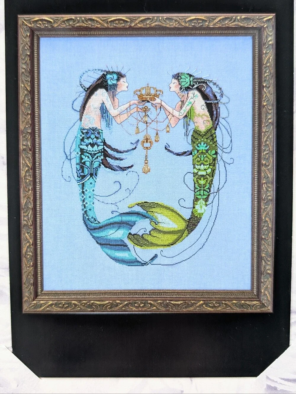 Mirabilia Nora Corbett The Twin Mermaids Cross Stitch Pattern NEW Nautical Beach